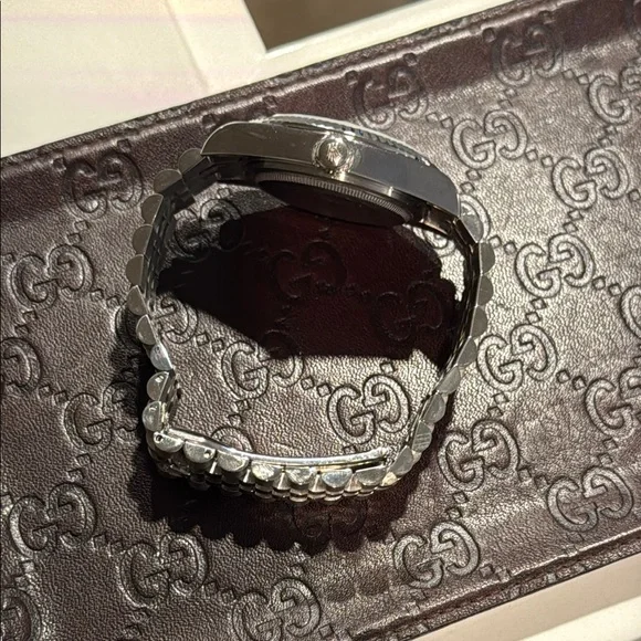 Rolex Silver Oyster Perpetual Watch - Picture 9 of 10